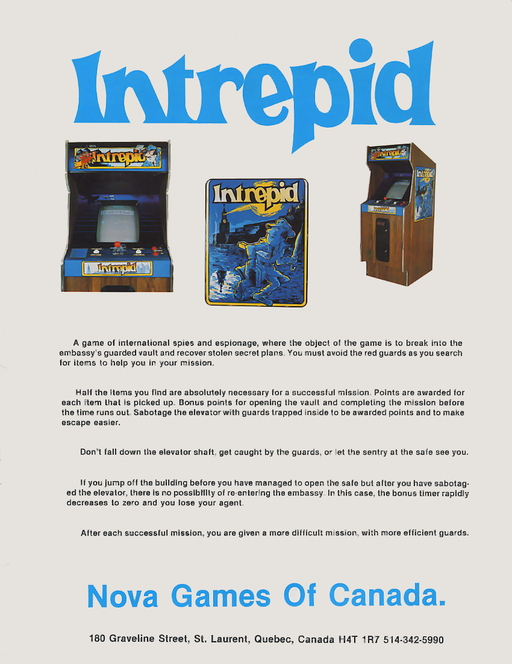 Intrepid (Elsys bootleg, set 1) Arcade Game Cover